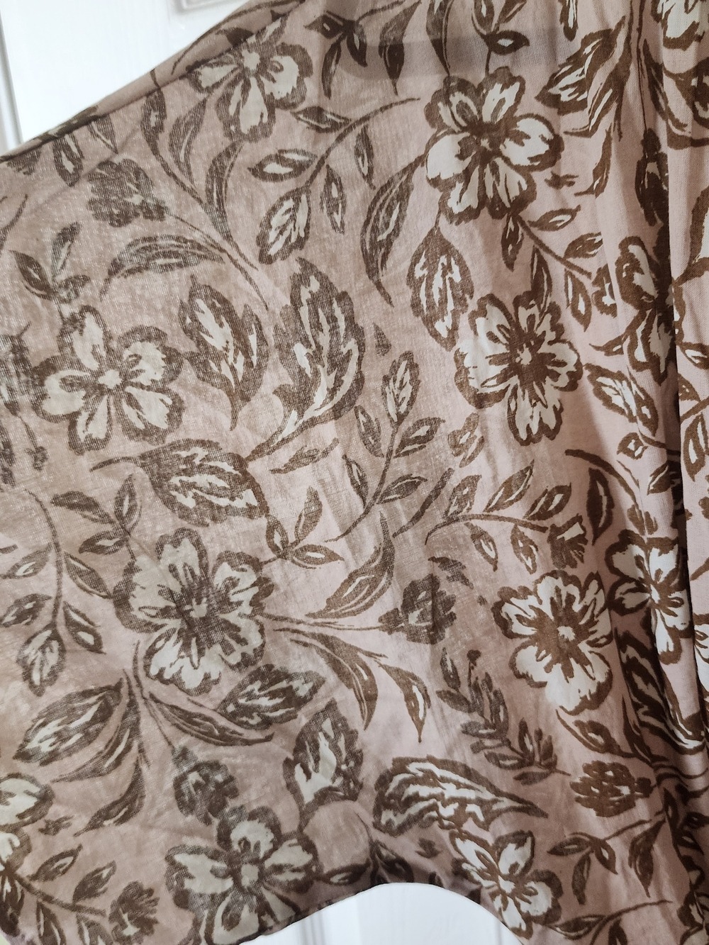 Baltic Born Cream Brown Floral Wrap Dress - Picture 2 of 7